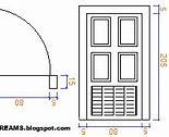 Ukuran Pintu Kamar Mandi Autocad